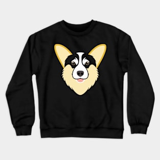 Welsh Corgi dog face Crewneck Sweatshirt